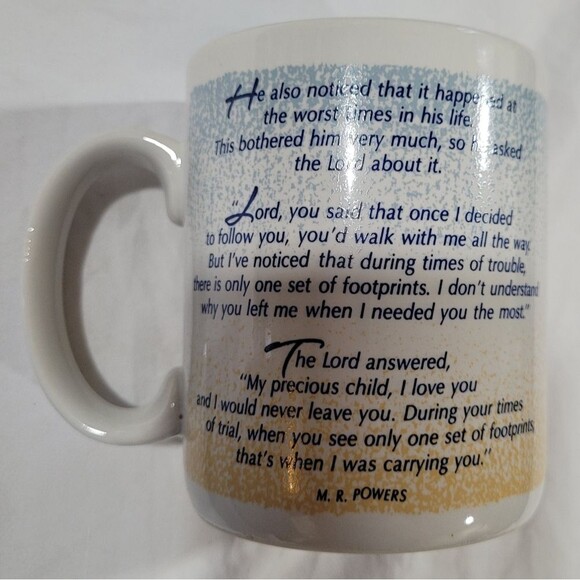 Hallmark Footprints Inspirational Mug - Picture 3 of 9
